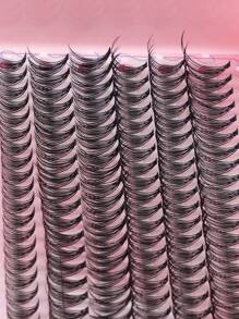 240 szt. pojedynczych rzęs typu D Curl z klejem i uszczelnieniem, miękkie i naturalnie wyglądające, puszyste sztuczne rzęsy do codziennego noszenia, gęste, powiększające oczy, zestaw do przedłużania rzęs, 40D + 50D + 60D / 60D + 80D + 100D, tacka na rzęsy w różnych stylach do makijażu, na imprezy, wesele, podróże, zestaw do kępek rzęs o mieszanej długości 10-16 mm, rzęsy, sztuczne rzęsy