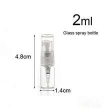 Elfenstall 10pcs Mini Clear 2ml 5 8 Dram Fine Mist Atomizer Vial Glass Bottle Spray Refillable Perfume Empty Sample Bottle Clean Cloth For Travel Party Free 3ML Dropperz010 - Transparent - View 4
