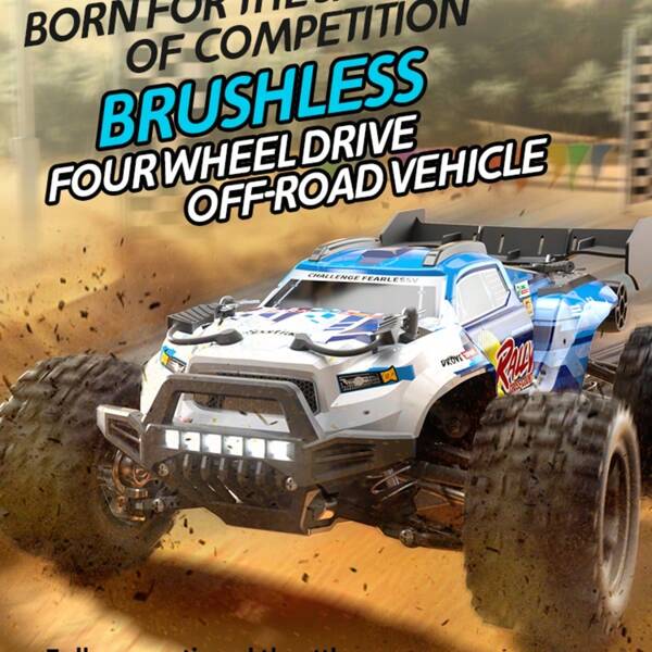 1:18 Scale Brushless All-Terrain Four-Wheel Drive Off-Road Car (Sedan Style)