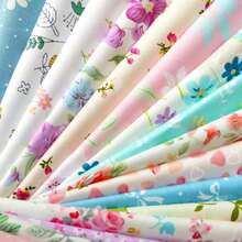 Flic-Flac 25pcs 8 X 8 Inches (20cmx20cm) Cotton Fabric Squares Quilting Sewing Floral Precut Fabric Square Sheets For Craft Patchwork (25pcs 20cm*20cm) - 25pcs 20cm*20cm - View 5