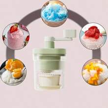 Neue Schneekegel- und Eischnee-Maschine, manueller Eiszerkleinerer mit 1 Eisschale & 2 Eisschalen, perfekt für Slushies, Eis, Eischnee & gefrorene Cocktails, tragbare Handeismaschine, einfach zu reinigen und zu verstauen