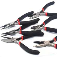 Set de 8 piezas de alicates multifuncionales, que incluyen alicates de aguja redonda, alicates de corte superior, alicates de alambre, herramientas de mantenimiento para interiores y exteriores, kit de herramientas DIY, kit de alicates para joyería para hacer y reparar joyas DIY