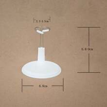 拉布布站立/坐姿架多功能支撑架娃娃辅助架适用于小型悬挂式17厘米娃娃通用站立配件