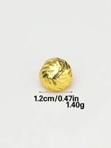 10 Peças/Pacote Botões Vintage de Metal, Design Assimétrico Enrugado, Botões de Decoração de Alta Qualidade para Casacos, Camisas, Suéteres, Ternos Casuais, Uniformes, Suprimentos de Costura DIY