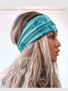 Faixas de cabelo natalinas em estilo boêmio, modernas, europeias e americanas. Conjunto com faixa, presilha e elástico de cabelo. Ideal para faculdade, Halloween, estilo boêmio, com estampa tie-dye. Faixa larga para cabeça, perfeita para yoga ou esportes. Colorida e estampada. Acessórios de cabelo para cuidar da pele, adequados para cabelos longos e curtos. Linda e versátil. Bandana feminina macia e confortável.