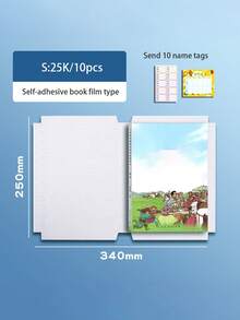 Pvc Transparent Book Covers, Student-Specific Book Covers, Notebook Covers And New Book Plastic Book Covers,Back To School,School Supplies - Multicolor - View 17