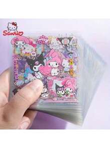 Sanrio 50 adesivi PET di Hello Kitty e amici Sanrio - Design di cartoni animati e animali impermeabili, collezione di adesivi unica, adatta per album di ritagli, progetti fai-da-te, borracce, forniture scolastiche, ritorno a scuola
