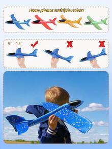 Foam Airplane Toy Set, Interactive Game For Boys Girls, Party, Camping, Outdoor Indoor, Children Gift