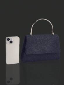 Elegante y encantador bolso de noche para mujer, bolso de hombro exquisito y lujoso con un juego de collar, pulsera y pendientes decorados con diamantes de imitación brillantes, bolso de hombro elegante para chicas de fiesta, damas, novias, perfecto para fiestas, bodas, bailes de graduación, cenas/banquetes.