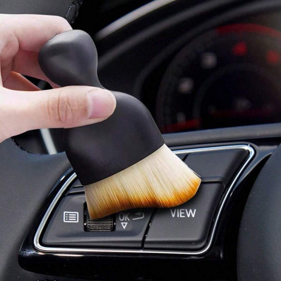Interior Gap Dust Removal Brush Interior Car Wash Brush Makeup Beauty Brush Car Cleaning Air Conditioner Air Outlet Cleaning Brush