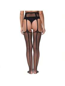 Sexy Hollowed-Out Jacquard Suspenders Mood Nightclub Stockings Stockings Sexy Silk Stockings Woman Sexy Lingerie For Club, Night Out, Dates, Shows, Wedding Night – Cheeky Stockings & Tights Lingerie