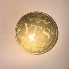 Yes No Commemorative Token Luck Coin, Golden, Silver, Copper