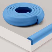 1件防撞条2米L型桌角保护垫保险杠安全软床边贴适用于婴儿童宝宝洗澡家庭装饰礼物 - 白色 - 查看 12