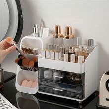 Cosmetics Storage Box, Lipstick, Skincare Products, Multifunctional Compartment Shelf, Home Dressing Table, High-End Feeling, Large Capacity Beauty Storage Box, Perfect Storage Solution For Your Beauty Essentials - Multicolor - View 9