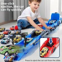 سيارة شاحنة كبيرة محولة قابلة للإطلاق، لعبة سيارة معدنية لعبة للأطفال، هدية للصبية، لعيد الميلاد/عيد الميلاد، من عمر 3-9 سنوات