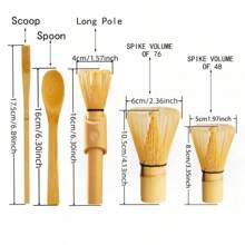1 pièce Fouet en bambou Cuillère à thé Fouet à matcha Cuillère et louche à thé Outils de préparation du thé Retour à l'école