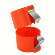 Stainless Steel Eggshell Separator, Quick Shell Divider, Essential For Baking In The Kitchen, Durable With Easy Grip, 3 Pcs. 3D2P - Orange - View 11