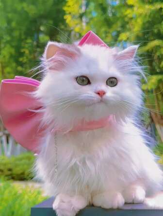 Pet Bow Tie Necklace, Elegant Cat Dog Accessory For Outdoor Photoshoot, Birthday Party, Events