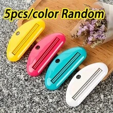 3-19pcs/Simple Style Multifunction Manual Toothpaste Dispenser Cream Tube Squeezer Extruding Clip Squeezing Clamp For Bathroom Use - Multicolor - View 15