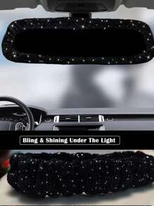 1pc Hot Stamping Decorative Set For Rearview Mirror - Universal For All Seasons