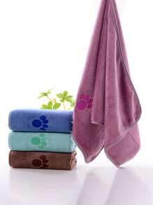 Pet Towel With Fast Water Absorption And Quick Drying, Ultra-Fine Fiber, Absorbent Bath Towel, Pet Bath Towel, Dog Bath Scrubber, Embroidered Craft.