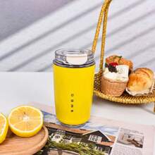 NEW Office Beverage Vacuum Cup Travel Portable Drinking Cup Stainless Steel Vacuum Car Leak Proof Handle Coffee Vacuum Cup Thermal Insulation Cooling Cup