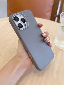 3pcs Luxury Leather Texture Phone Cases, Black, Gray, Brown, Compatible With IPhone 11/12/13/14/15/16 Pro Max/17/17 Pro/17 Pro Max/17 Air, Autumn/Winter - Multicolor - View 4