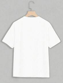 Camiseta con estampado Gráfico Fresa Chocolate Moño Poliéster mujer Diario - Blanco - Ver 3