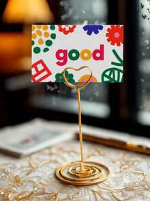 20/10/5 Stücke goldene Tischnummernhalter, Hochzeit Tisch Nummer Ständer, Essenplatzkarten Halter, Mittelstück Dekorationen Fotoclips, Weihnachten