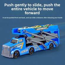 سيارة شاحنة كبيرة محولة قابلة للإطلاق، لعبة سيارة معدنية لعبة للأطفال، هدية للصبية، لعيد الميلاد/عيد الميلاد، من عمر 3-9 سنوات