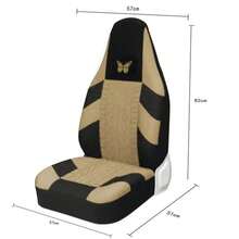 1pc/2pcs All Season Universal Car Seat Cover, Thin Fabric Anti-Dirty Cushion Cover, Breathable Elastic Mesh Seat Cover, Tire Embossed Butterfly Print Seat Cover (Lightweight Thin Fabric, Not Thermal Lined) - one-size - View 16