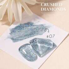 10ml夏季美甲冰透明红白蓝粉色高密度闪光凝胶指甲油2025新款超闪美白流行凝胶美甲沙龙美甲用品 - 彩色 - 查看 14