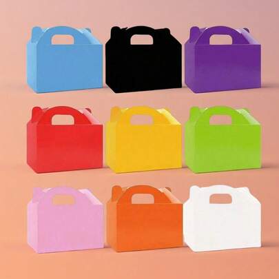 12pcs/Set Foldable Gift Paper Boxes, Suitable For Jewelry, Candy, Dessert Packaging, Gift Boxes, Gifts, Gift Bags, Wedding Gifts, Holiday Gifts, Gift Boxes, Party Favors School Supplies, Back To School