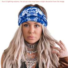 Faixas de cabelo natalinas em estilo boêmio, modernas, europeias e americanas. Conjunto com faixa, presilha e elástico de cabelo. Ideal para faculdade, Halloween, estilo boêmio, com estampa tie-dye. Faixa larga para cabeça, perfeita para yoga ou esportes. Colorida e estampada. Acessórios de cabelo para cuidar da pele, adequados para cabelos longos e curtos. Linda e versátil. Bandana feminina macia e confortável.