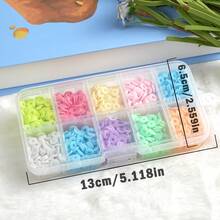 10/15/24 Cores Conjunto de Contas de Argila Polimérica Redonda Plana, Para Fazer Joias, Contas Espaçadoras de Argila Para Pulseira, Colar, Brinco DIY, Inclui Contas com Alfabeto, Adequado Para Crianças e Adultos - Multicolorido - Visão 9