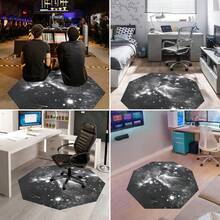 Chair Mat For Hardwood Floor Anti Slip Office Chair Mat For Carpet Desk Chair Mat Computer Chair Mat Floor Protector For Office Gaming Room, 4Ft, Octagon Grey - 4Ft_ - View 6