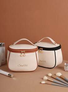 Sac cosmétique portable en PU, sac de rangement cosmétique portable, sac cosmétique de toilette, sac de rangement de voyage multifonction, essentiels de voyage, essentiels de croisière, essentiels de dortoir, cadeaux de la Saint-Valentin, cadeaux pour les demoiselles d'honneur, cadeaux d'anniversaire, cadeaux pour les amis et les enseignants, cadeaux pour maman, cadeaux de Noël, cadeaux d'Halloween