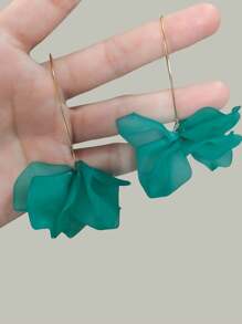 1 Pair Boho Style Colorful Flower Petal Earrings For Women, Suitable For Daily Wear Or Vacation