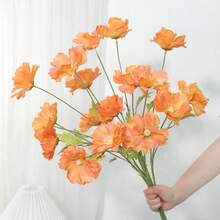 3pcs Artificial Flowers, 4-Heads Calla Lily, Fake Flowers For Decoration, Wedding Arch Floral, Suitable For Hotel Decor, Living Room, Bedroom, Personalized Decor, Wedding, Wall Decor, Outdoor Garden, DIY Floral, Artificial Plants