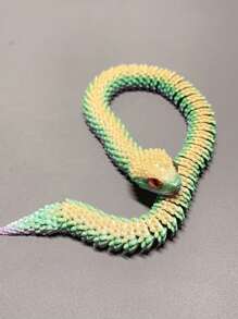 3D Snake Toy With Movable Joints, Lifelike Crawling Animal Snake In Various Colors, Ideal Gift (Eye Color Random)