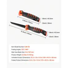 Keyhole Saw, 5 In Foldable Saw With Soft Grip Handle, Folding Drywall Saw With Triple Ground Teeth And Sharp Tip, For Drywall, Wood, PVC Pipes, Cement Board, Thin Sheets, Wall Panels - 5 In - View 7