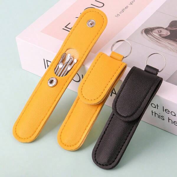 Combination Ear Scoop, 6-Piece Portable Boxed Ear Scoop, Ear Scoop Set, Household Spiral Spring Ear Scoop
