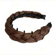 丝缎加厚宽齿梳发带女士，2025新款高端蓬松高冠可翻转头带，女士发带头带，发饰，发箍