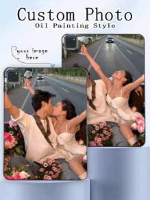 Customized IPad Case, Personalized IPad Case, Unique IPad Case, DIY IPad Case, Black IPad Case Gift, Couple IPad Case, Photo Customization, Image Customization, Pet Photo Customization, Customized Gift