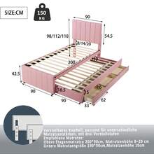 Kids Bed Frames, Headboards & Footboards - Pink - View 7