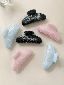 OUSEON Semi-Circular Custom Text Hair Claw Clip - Laser Engraved Hair Accessories With 4 Colors, Personalized Non-Slip Grip Gift For Best Friends Women Teens, ,Colorful,Cute,Adorable,Funny,Kawaii,Y2K,Stylish,Unisex,Casual,Custom,Personalized,Unique,Customized,Ideal Gifts For Him,Ideal Gifts For Her,Her,Boyfriend,Girlfriend,Family,Friends,Apparel Accessories,Halloween Edit,Freshman, Sophomore, Underclassmen,Vacay Vibe Au