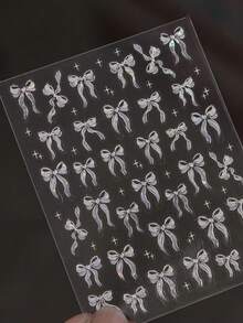 Exquisite Butterfly Wing Nail Art Stickers - Self-Adhesive, Scent-Free Decorations For Hands & Feet With Elegant Designs And Easy Application, Perfect For Autumn And Winter DIY Nails Nail Supplies - White - View 8