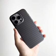 黑色奢华波纹壳条纹商务超薄手机壳适用于 和 Galaxy 防水防震防摔防刮 - 黑色 - 查看 6