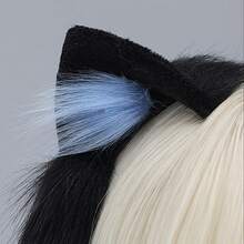 Cute And Sexy Women'S Plush Cat Ear Headband Hair Accessory, With Bendable Ears, Perfect For Role-Playing, Parties, And Daily Wear, Ideal For Halloween Parties And Valentine'S Day Gifts - 黑色 - 查看 4