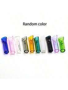 1/2/3Pcs Reusable Glass Rolling Paper Tobacco Holder Cigarette Filter Smoking Herbal Tool Mouthpiece For Father,Random Color - Multicolor - View 6